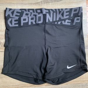 Nike Pro Dri-Fit Black and Gray Compression Shorts